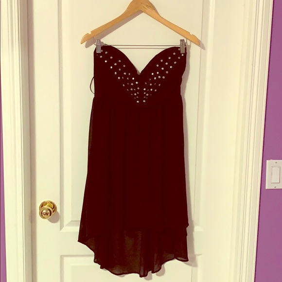black strapless high-low dress! - Picture 1 of 2